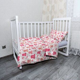 Dětské povlečení do postýlky Bodýčka a puntíky: 100x135 / 40x60