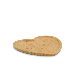 ZELLER Servírovací prkénko Srdce, bambus 20,5x21cm