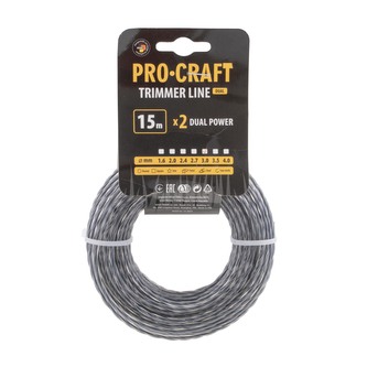 Struna žací (s výstuhou) (3mm) (15m) spirála PROCRAFT SP/J-3/15 | SP/J-3/15