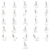 OPP1768-Z Ocelový přívěšek - písmenko - iniciála - iniciála "Z"