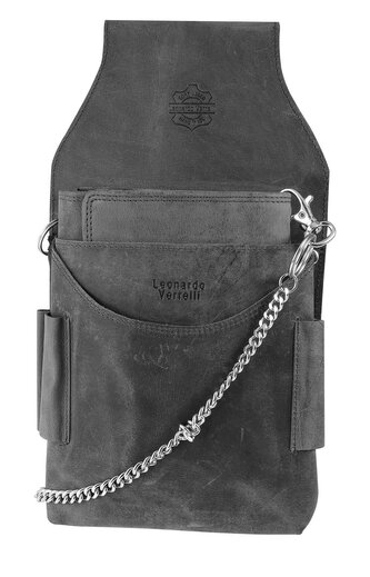 Leonardo Verrelli Kožená kasírka s pouzdrem