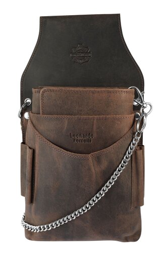 Leonardo Verrelli Kožená kasírka s pouzdrem