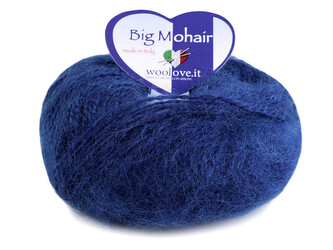 Pletací příze Big Mohair 25 g - 1 ks - 12 (908) modrá námořnická