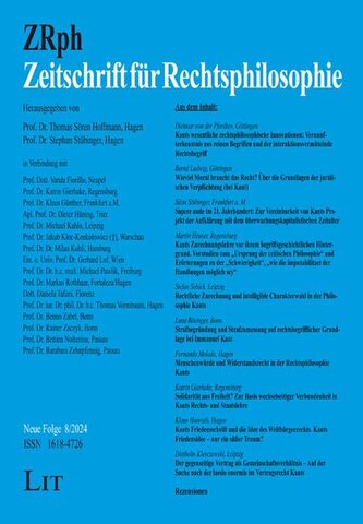 Zeitschrift für Rechtsphilosophie Neue Folge 8/2024