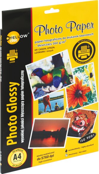 fotopapír pro laser.tisk A4 160g  20ks lesklý 150-1377