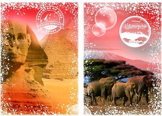 GRAFIKA Puzzle Cesta kolem světa: Egypt a Kenya 1000 dílků