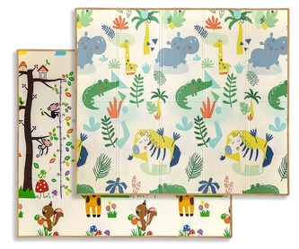 MILLY MALLY Mata piankowa składana Play Savanna and Tree T1