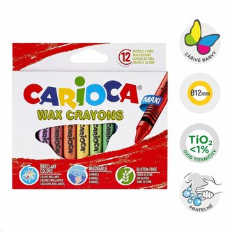 Carioca voskovky Maxi - 12 ks