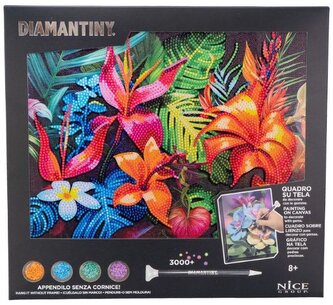 Mozaika diamentowa Holiday kwiaty tropikalne Diamantiny, Nice
