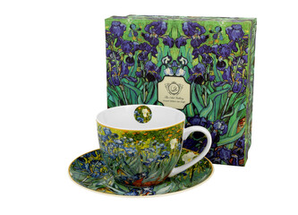 Filiżanka ze spodkiem IRISES inspired by Van Gogh
