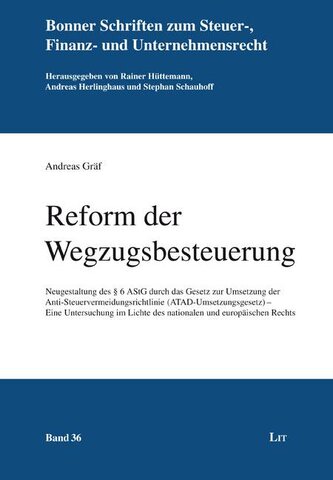 Reform der Wegzugsbesteuerung