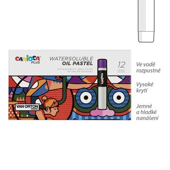 Carioca PLUS olejové pastely - 12 ks