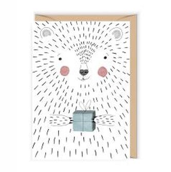 Karnet Urodziny Miś polarny