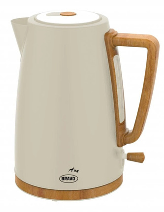 konvice var. 1,7l B-4936 ARA, WOOD design béžová