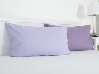 B.E.S. - Petrovice, s.r.o. Povlak na visco polštář DOUBLE bavlna popelín 45x75 cm - fialová/levandulová