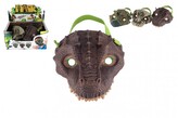 Maska dinosaurus gumová 15x18cm mix druhů 12ks v boxu karneval