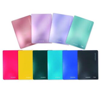 Sešit "Color Touch", A4+, čtverečkovaná, 40+2 listů, sv. zelená, MITAMA 62013-90258