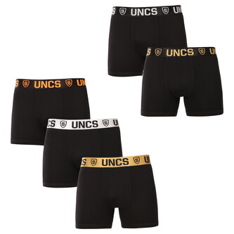 5PACK pánské boxerky UNCS nadrozměr černé (24Z167PSPP) 3XL