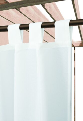 Venkovní zahradní závěs s poutky TERRA CHIC bílá 150 cm x 220 cm (cena za 1 kus) MyBestHome