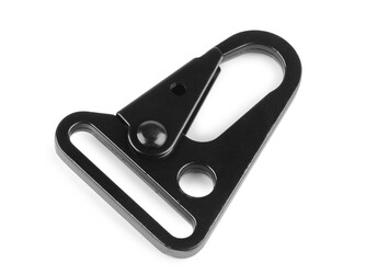 Kovová karabina, průvlek 32 mm - 1 ks - černý lak