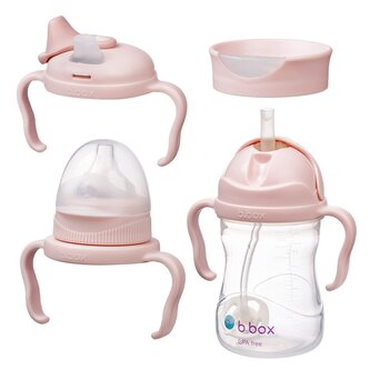 Univerzální sada na pití - světle růžová 240 ml