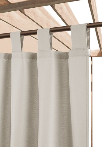 Venkovní zahradní závěs s poutky TERRA CHIC béžová 150 cm x 220 cm (cena za 1 kus) MyBestHome