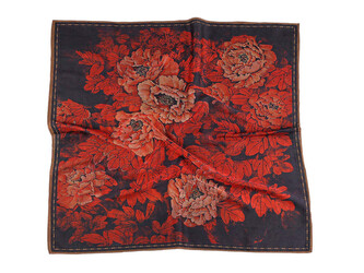 Saténový šátek 70x70 cm - 1 ks - 26 modrošedá tm.