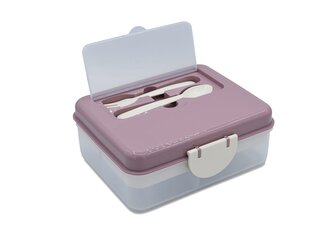 Dvoupatrová krabička na svačinu 1446 ml - Luxe růžová/béžová