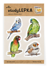 Lesní svět všudyLEPKA vel. 1 -032 - Papoušci