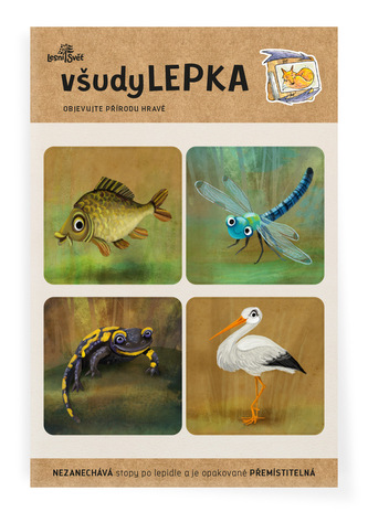 Lesní svět všudyLEPKA vel. 1 -017 - Mix u vody 2.