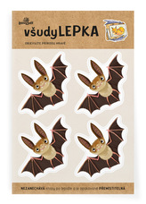 Lesní svět všudyLEPKA vel. 1 -024 - Netopýr 4x
