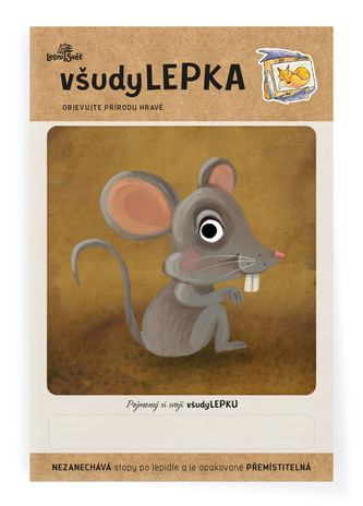 Lesní svět všudyLEPKA vel. 1 -009 - Myš