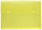 Teczka kopertowa A4 żółta transp.Patio