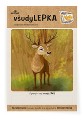 Lesní svět všudyLEPKA vel. 1 -001 - Jelen