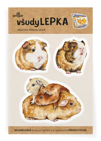 Lesní svět všudyLEPKA vel. 1 -031 - Morčata