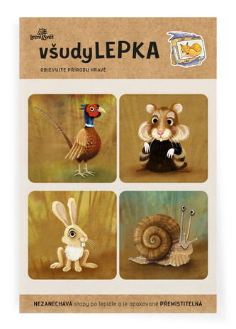 Lesní svět všudyLEPKA vel. 1 -018 - Mix na poli