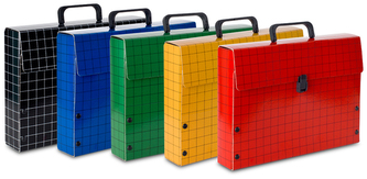 Teczka z rączką Meeting II czar. 301-02, VauPe