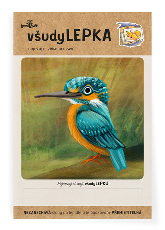 Lesní svět všudyLEPKA vel. 1 -006 - Ledňáček