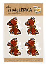 Lesní svět všudyLEPKA vel. 1 -019 - Babočka paví oko 4x