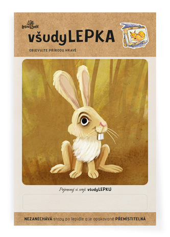 Lesní svět všudyLEPKA vel. 1 -008 - Zajíc