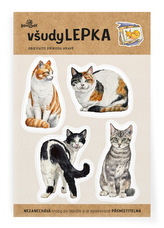 Lesní svět všudyLEPKA vel. 1 -035 - Kočky