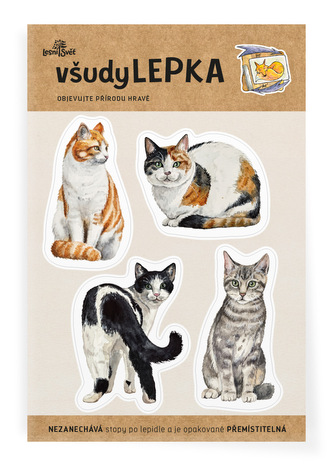 Lesní svět všudyLEPKA vel. 1 -035 - Kočky