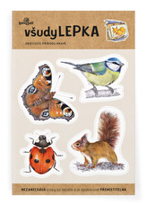 Lesní svět všudyLEPKA vel. 1 -043 - Mix zvířátek