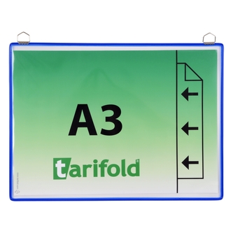 djois rámeček s kapsou a dvěma očky, A3, otevřený bokem, zelený, 5 ks