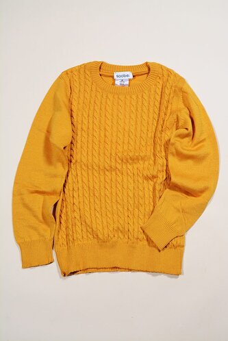 svetr dětský, Sobe, 15KECKZK445, žlutá - 122