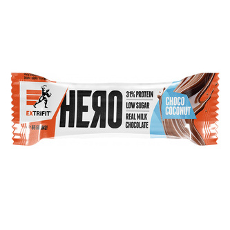 Extrifit Hero Protein Bar 31% choco coconut 65 g (čokoláda-kokos)