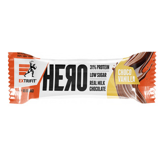Extrifit Hero Protein Bar 31% choco vanilla 65 g (čokoláda-vanilka)