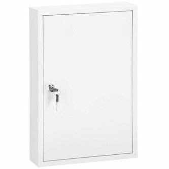 Skříňka na klíče 64 háčků, bílá SPRINGOS TX5035