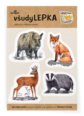 Lesní svět všudyLEPKA vel. 1 -037 - Lesní zvířata