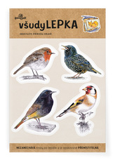 Lesní svět všudyLEPKA vel. 1 -042 - Ptáci na krmítku